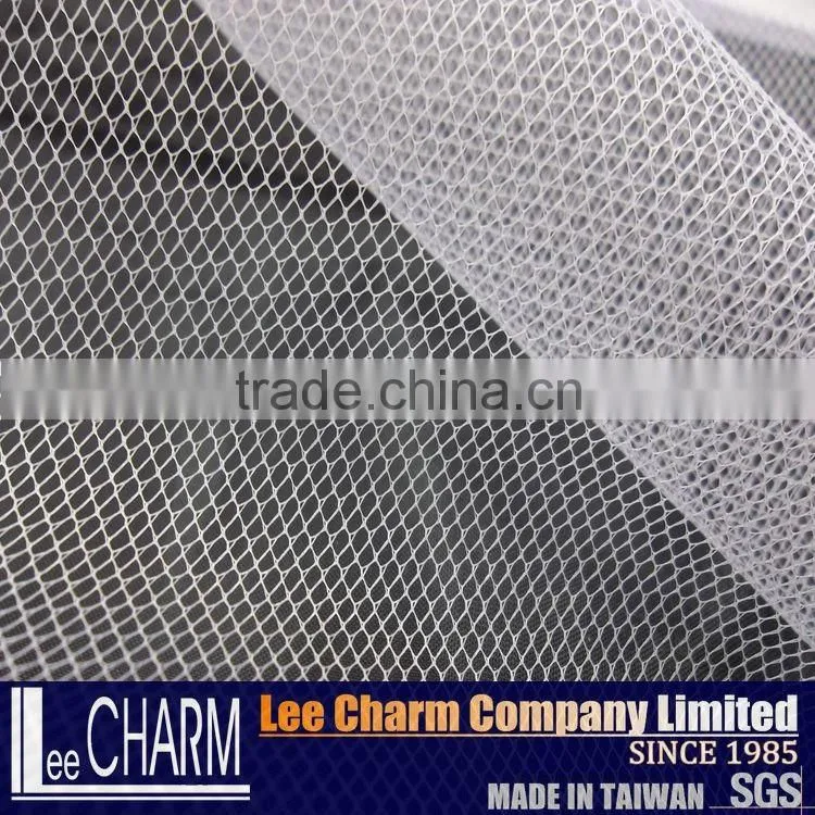 100% Nylon Wedding Decoration Tulle Mesh Roll Stiff Fabric