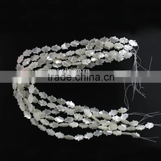 Australia Nature White Hand Shape Mother of Pearl MOP Shell Gemstone For Wedding Dresses 2014
