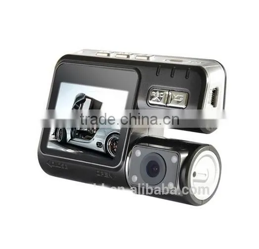 2.0 TFT HD Car DVR with Dual Camera IR Night Vision G-sensor + 120 Wide Angle Lens X2 Remote control car camcorder