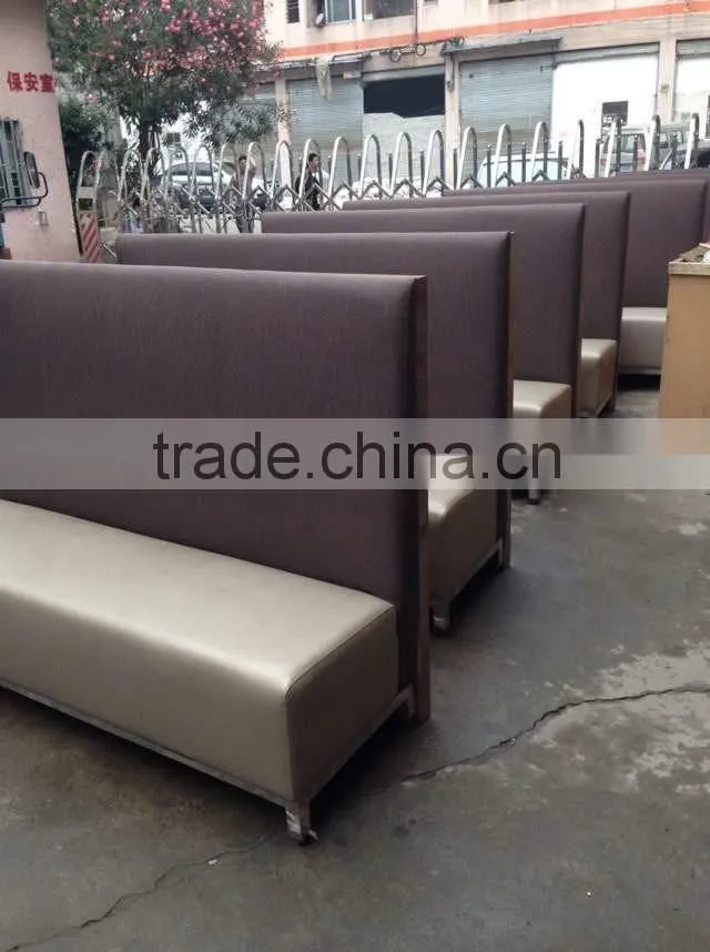 double side modern leather Restaurant Bench