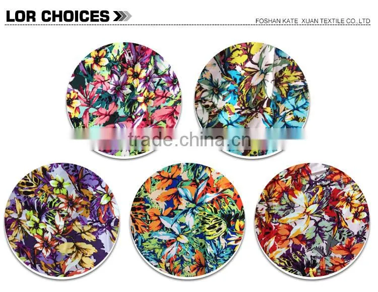 100% spun viscose rayon garment fabric for dress