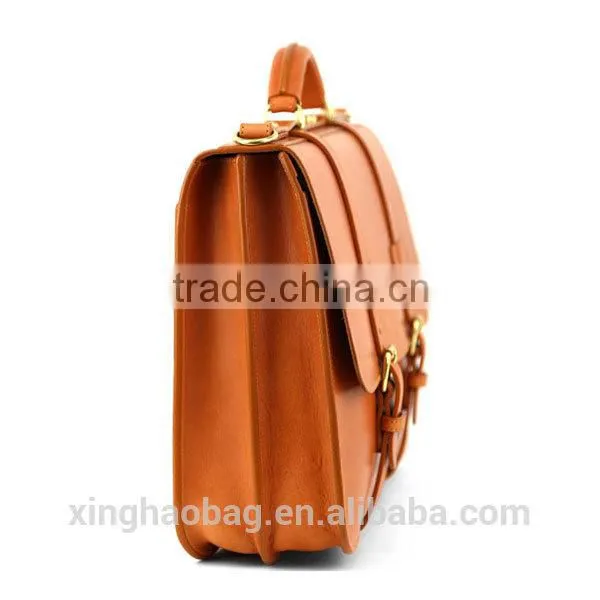 2014 fashion leather bag wholesale Men laptop bag fancy pure leather laptop bags