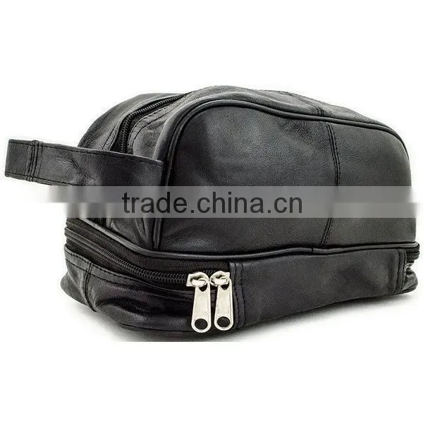 2015 wholesale toiletry bags mens leather toiletry bag