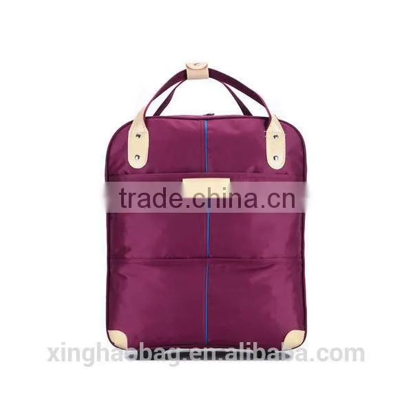 Waterproof duffel bag Wheeled travel bag nylon shopping bags with wheels