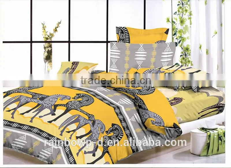 Trade assurance 100%cotton pigment print fabric for bed sheet/duvet cover