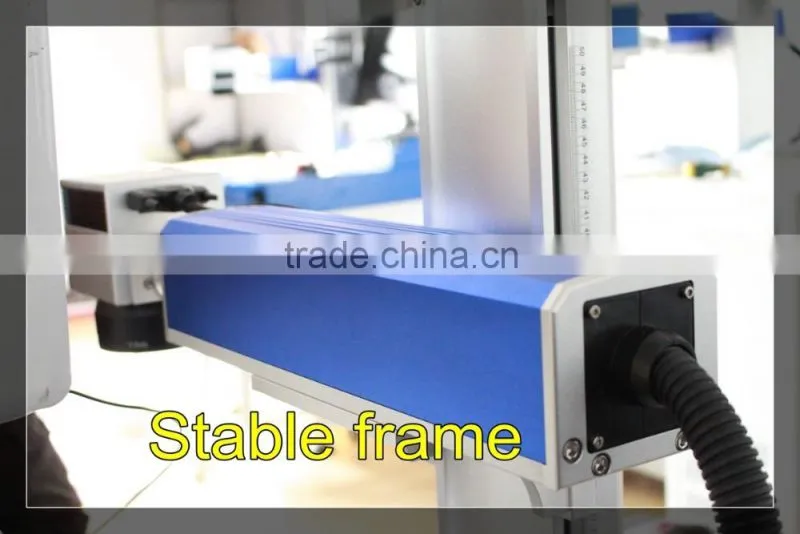2016 Hot !! Bulb /LED fiber laser marking machine Cheapest!Fiber Ear Tag Laser Marking Machinery/Optical Fiber Marking machine