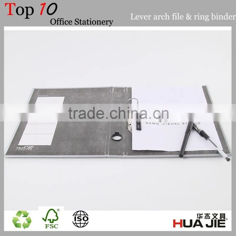PVC cardboard lever arch file folder 2 ring binder