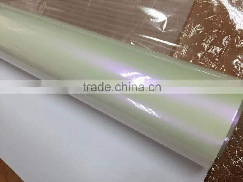 pearl white car wrap film 1.52*20m with air free bubbles , chameleon pearl white to purple car wrap film
