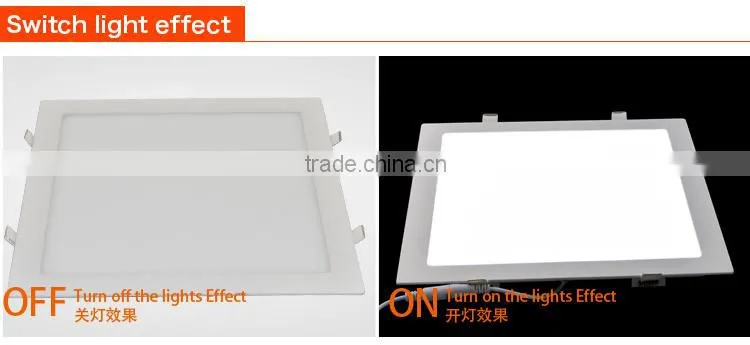 indoor flat slim led panel light 18W 3W 6w 12w 24w