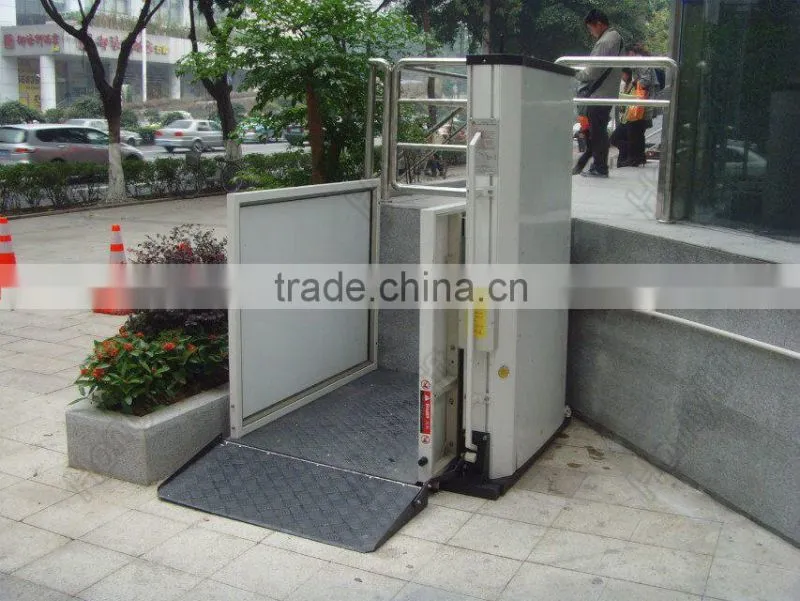 Outdoor electric wheelchair lift small elevator for homes with no rust ce price