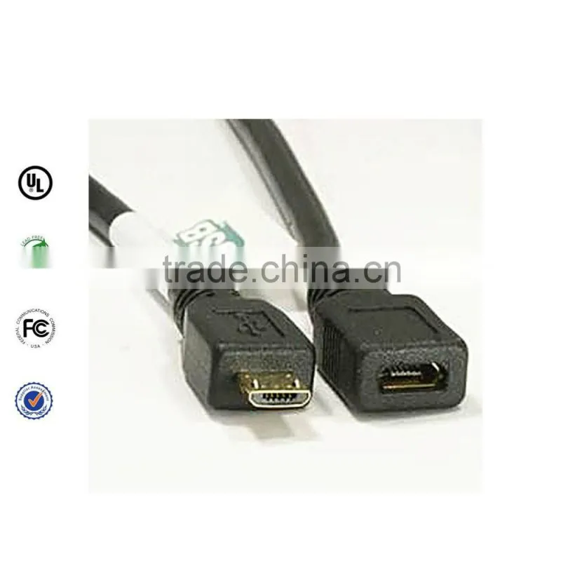 Micro usb male to micro usb jack cable