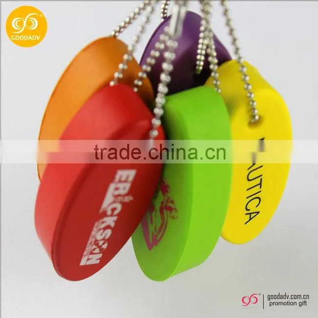 Wholesale lowest priced promotional custom foam float key ring
