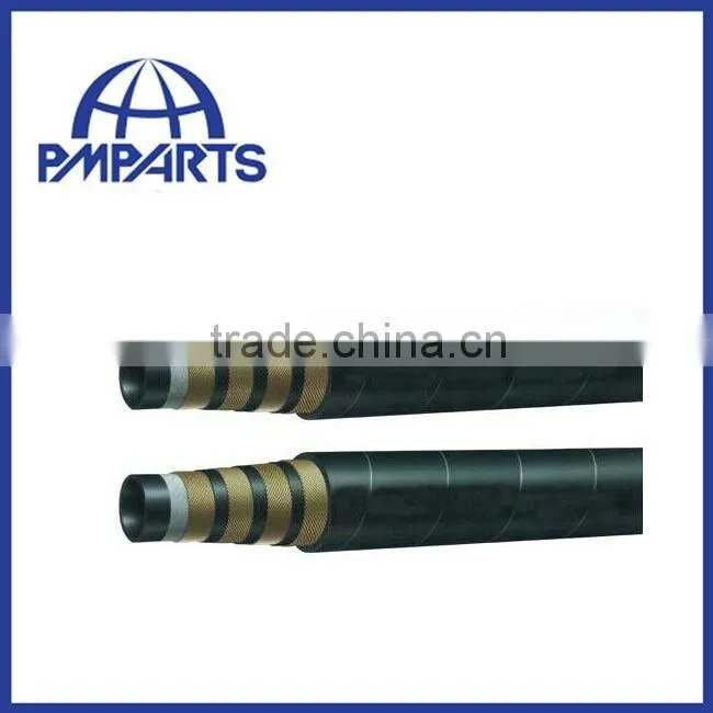 Hydraulic steel wire spiral reinforced industrial rubber hose from China