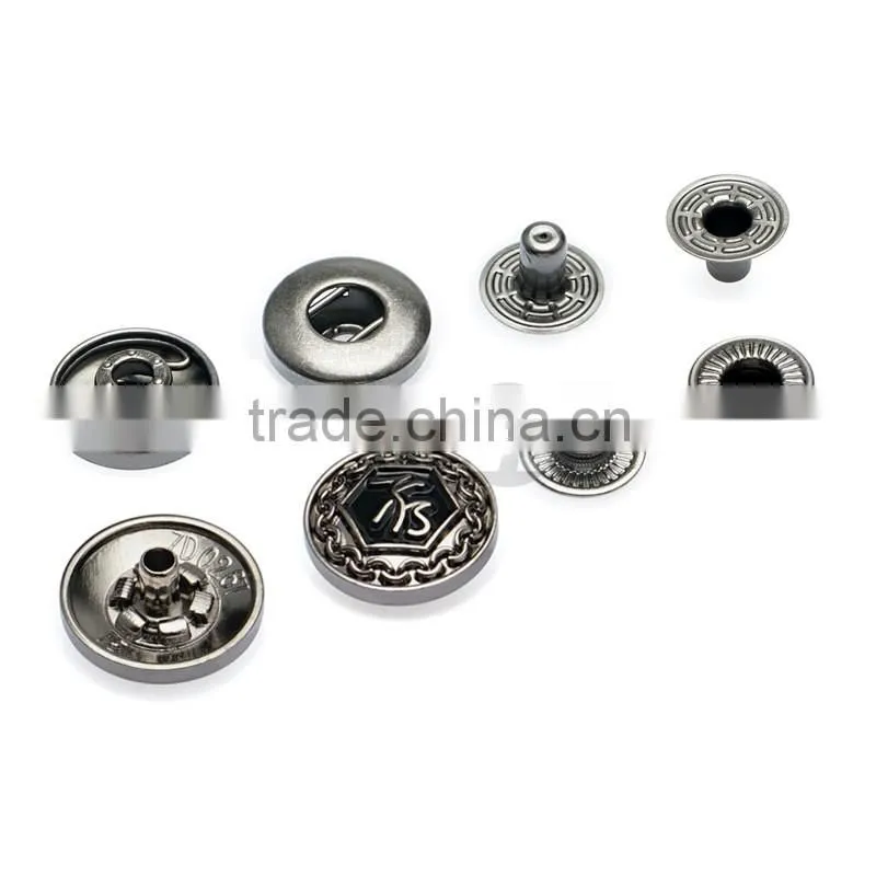 High Quality Paint Sprayed Zinc Alloy Spring Type Snap Button