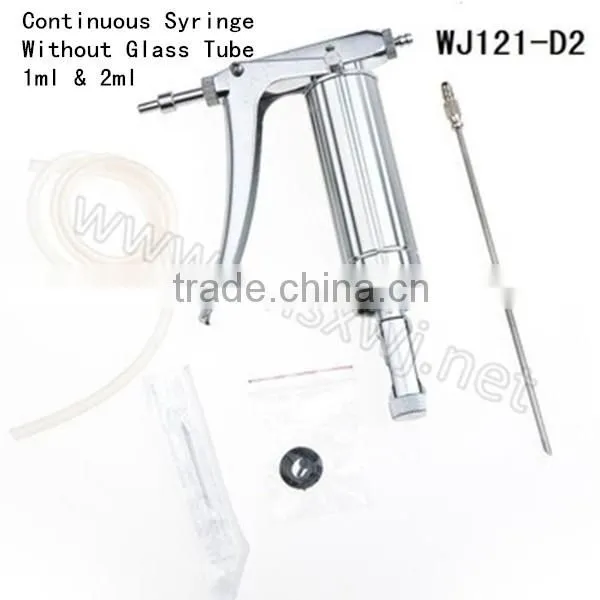 Metal Automatic Self Refiling Vaccinator, Continuous Syringe Without Glass Tube ,WJ121-1