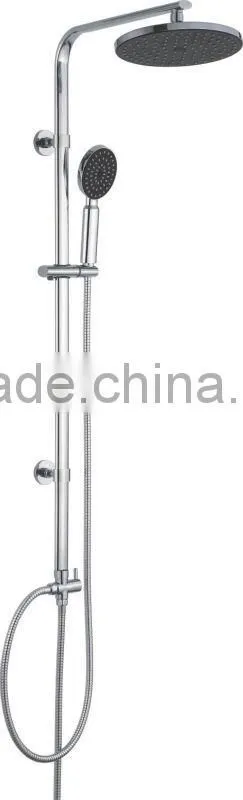 Round waterfall shower set bathroom shower sets chromed stainless steel shower set