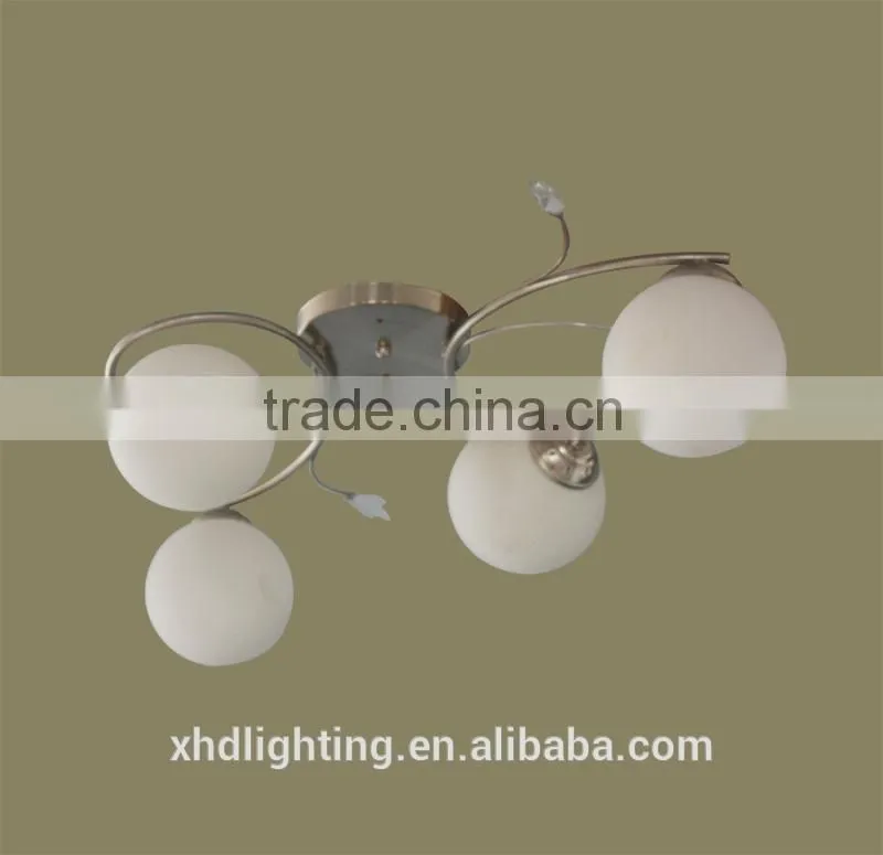 sconces light/ pure white round glass lampshade /E14 ball wall lamp indoor decoration