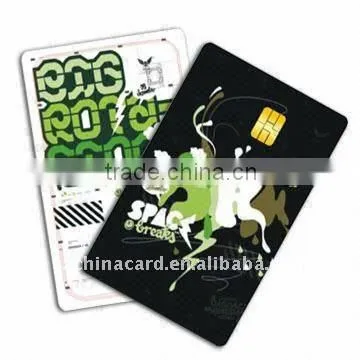 PVC contact smart chip card