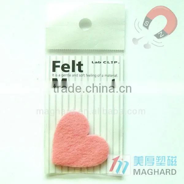 Creative Cheap Personalized Novelty Item Felt Materiel Magnet Clip Memo holder