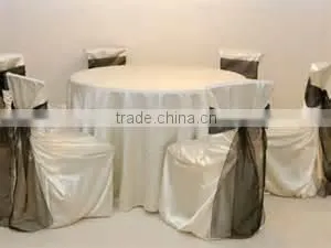 2015 hot sell satin banquet table cloth for wedding banquet hotel