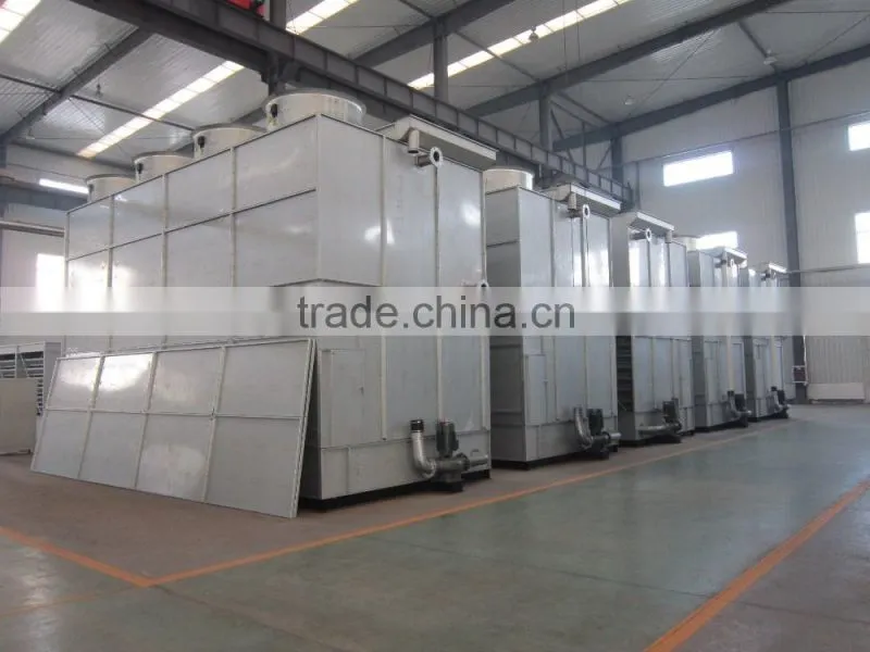 mixed flow series evaporative condenser