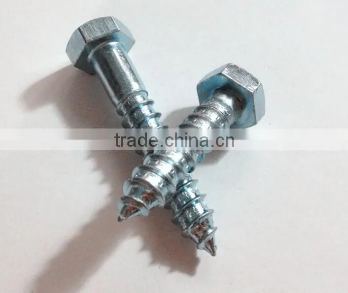 Stainless Steel DIN 571 hex wood screw