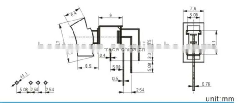 pcb rocker switch SRLS-102-A4