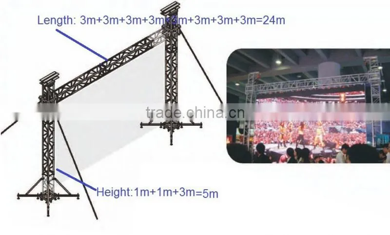 protable goal post support truss