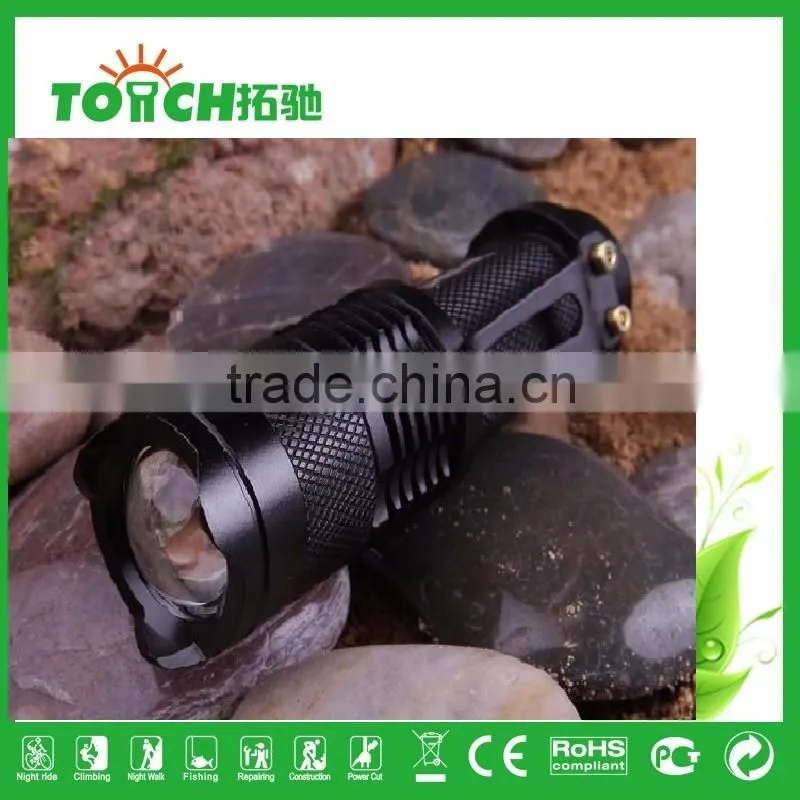 super Mini led flashlight zoomable 3 Modes LED flashlight 5W cre e Q5 super waterproof For AA/14500 battary mini torch light