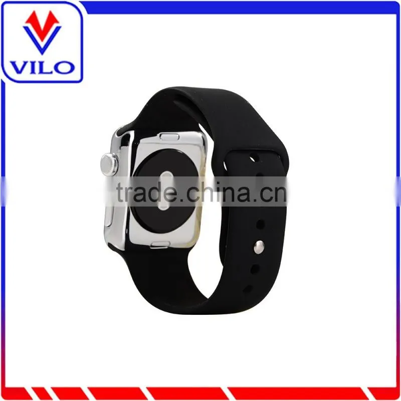 Fashion green silicone watch band for apple watch, silicone watch strap
