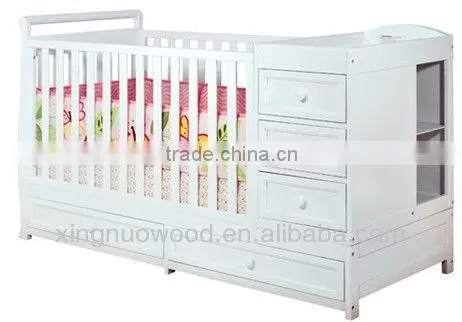 XN-LINK-B03 Wooden foldable baby cot