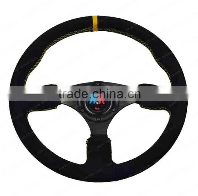 Racing leather steering wheel