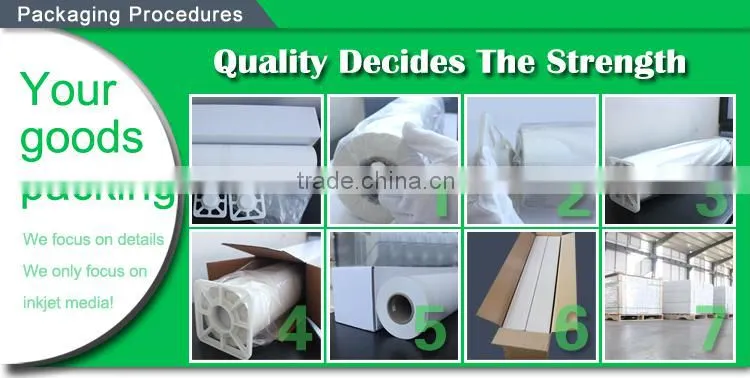 China manufacturer Super heavy Inkjet banner roll for display inkjet media