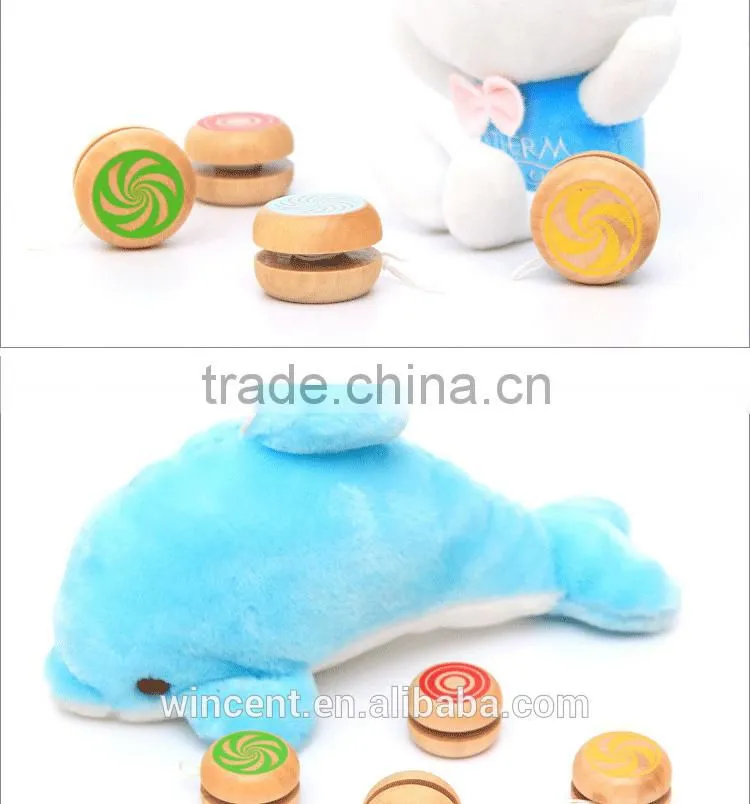 Personalized wooden painting yoyo toy