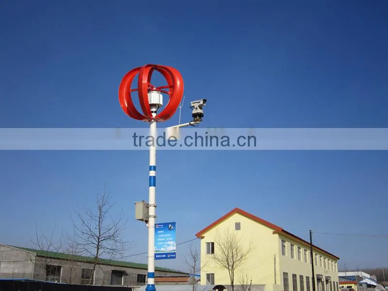 100w 200w small 12/24v red vertical wind turbine generator