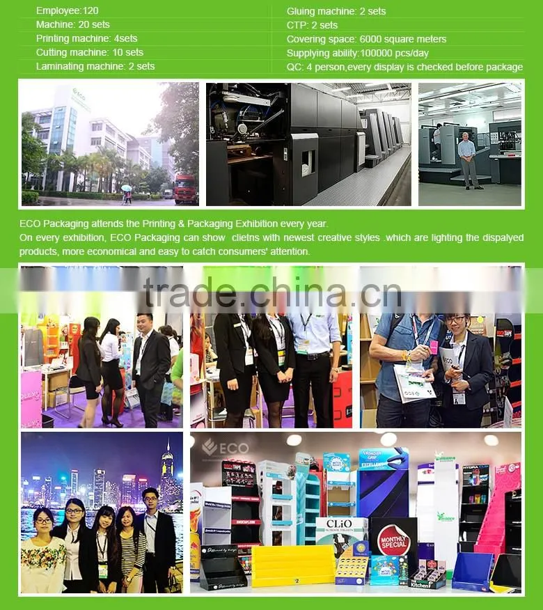 Advertising Cardboard Magazine Counter Display Rack Wholesale