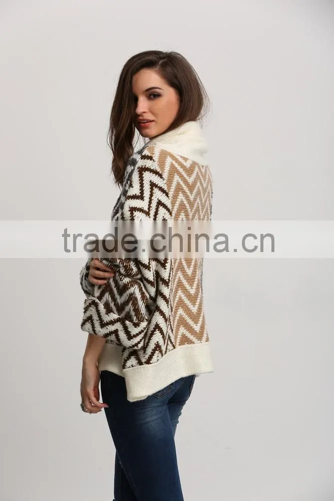 Europe latest loose style plus size women sweater