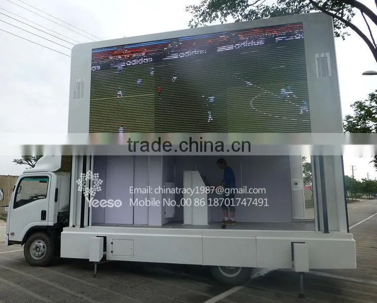 Presidential LED Vehicle,Mobile Advertising Truck, LED Truck, 1 lifting led screen, 1 light box