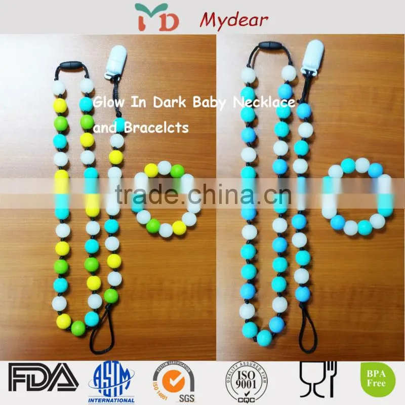 BPA Free Silicone Pacifier Chain And Clip Unique Baby Pacifiers