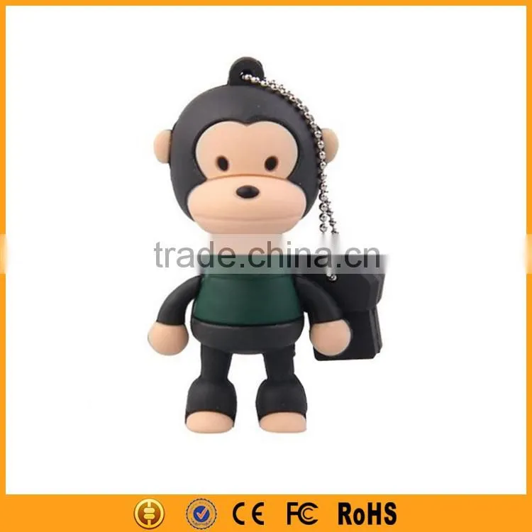 Wholesale Popular Cartoon Monkey Custom USB Stick