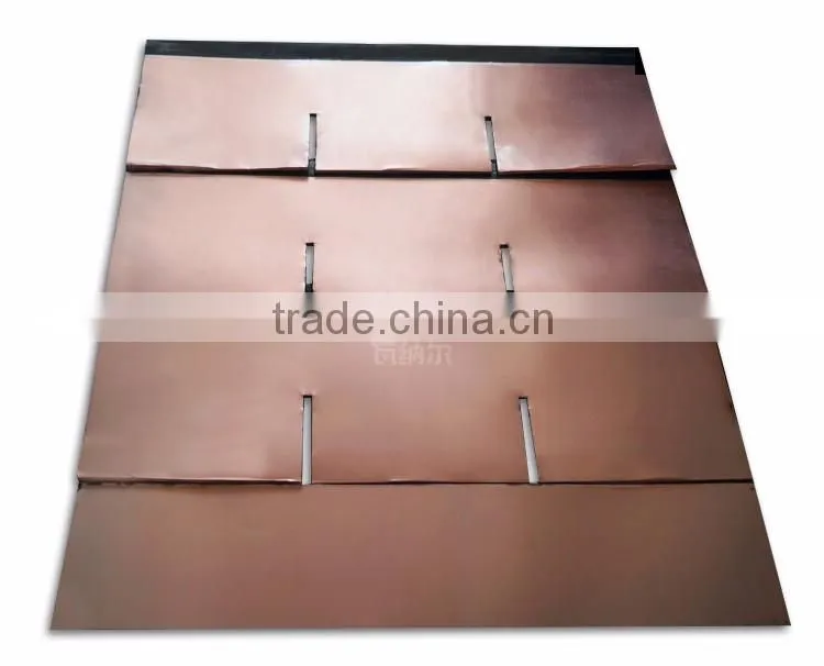 Roofing materials Wanael fish scale copper roof tile,copper shingle for roof, Copper Roofing Tiles