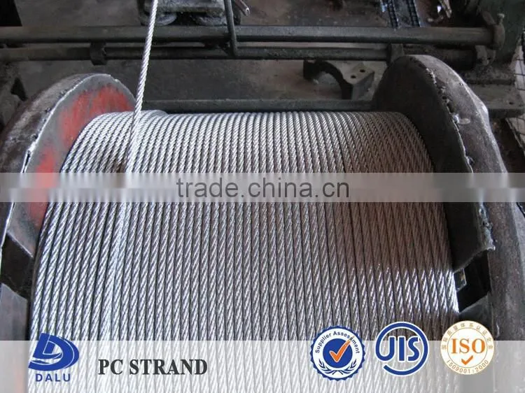 China direct sale galvanized pc strand steel wire price list