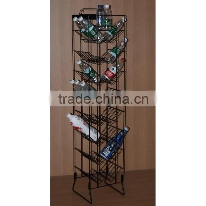 metal floor standing drinks rack