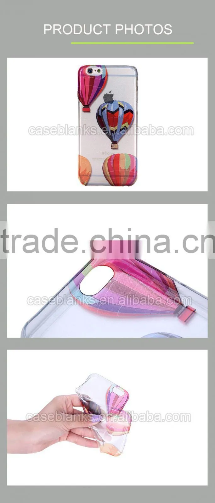 Custom 3D Full Color Printing logo Phone Case-TPU case