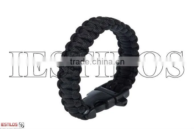 Latest Fashion Survival Paracord Bracelet Whistle Buckle Paracord Bracelet 550 Paracord Bracelet