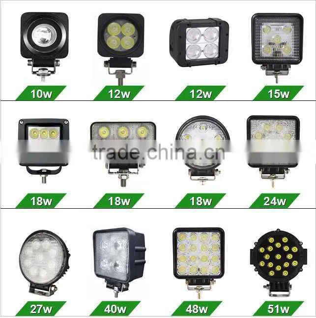 Flood/spot beam 51w offroad led work light