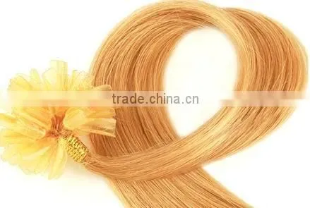 keratin tip human hair extension/100%remy human hair/straight