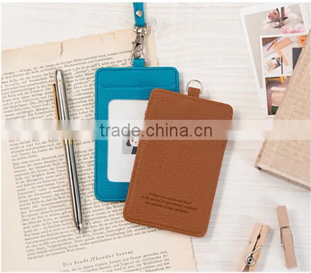 New product promotional gift custom colorful pu leather card holder