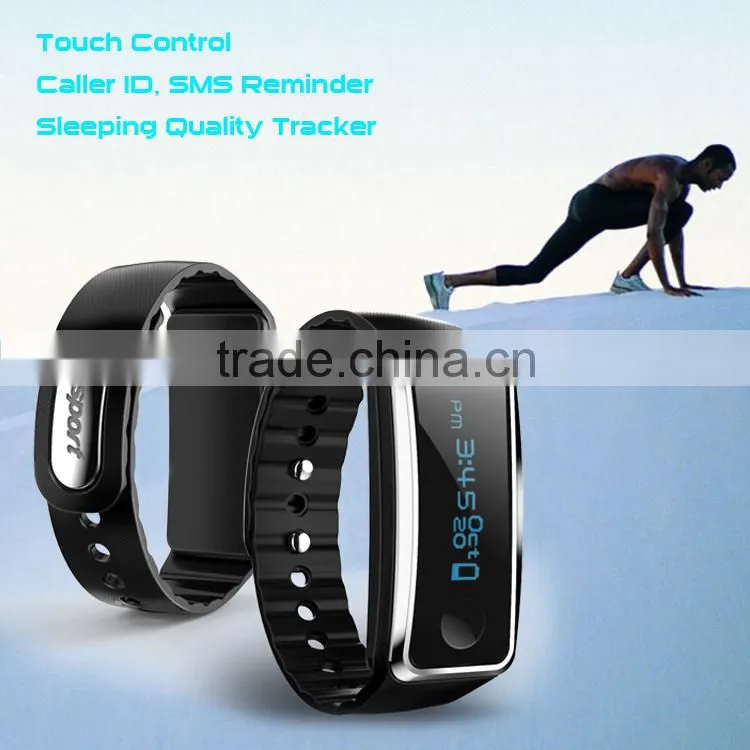 Wearable Technology Touch Bluetooth Fitness Tracker Bracelet