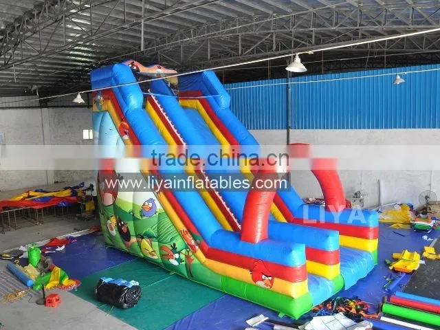 cheap commercial giant inflatable slide, inflatable jumping slide for sale